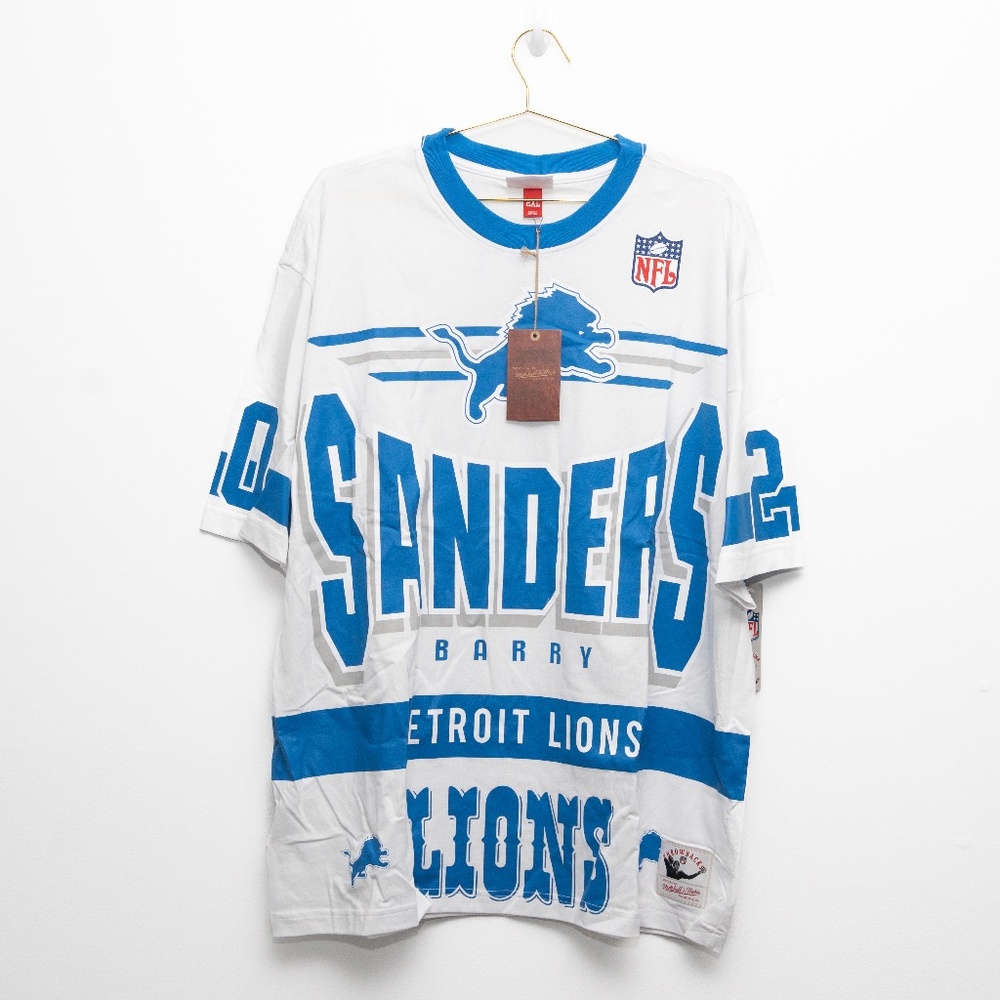 Mitchell & Ness.- Barry Sanders Detroit Lions Throwback Tee - Picture 4 of 7